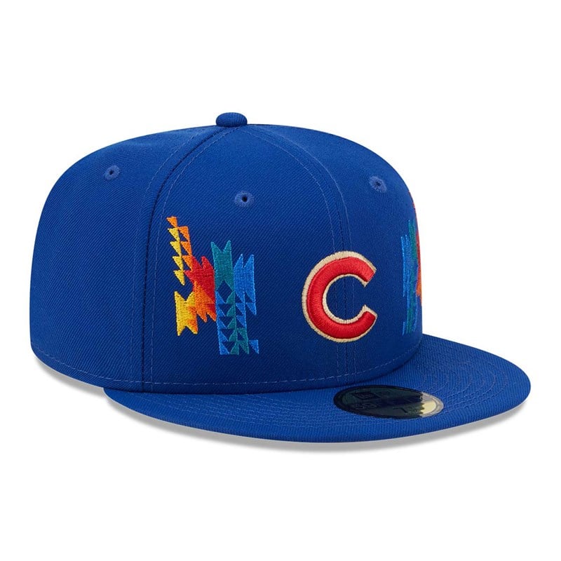 59fifty New Era Chicago Cubs Southwestern Fitted Gorras Azules | AE4360281