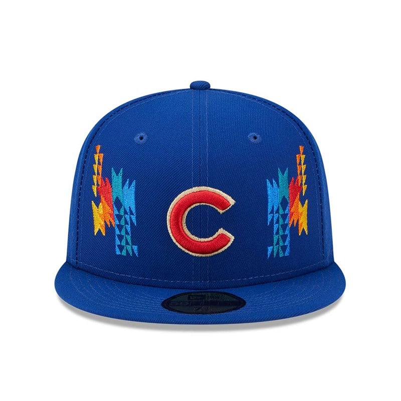 59fifty New Era Chicago Cubs Southwestern Fitted Gorras Azules | AE4360281