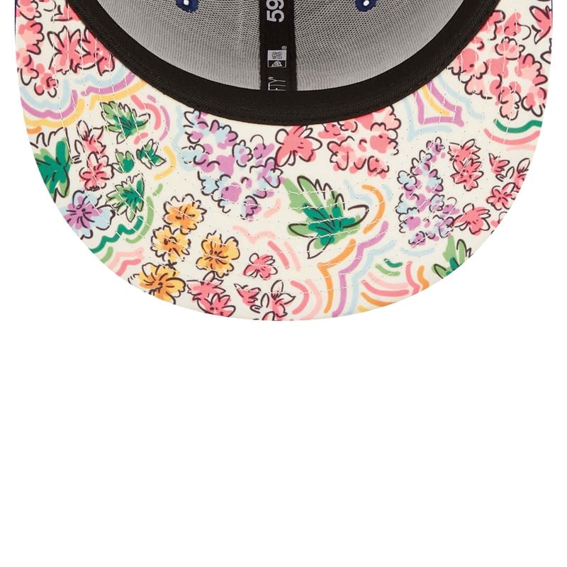 59fifty New Era Chicago Cubs Watercolour Floral Gorras Azules | ZL1802794