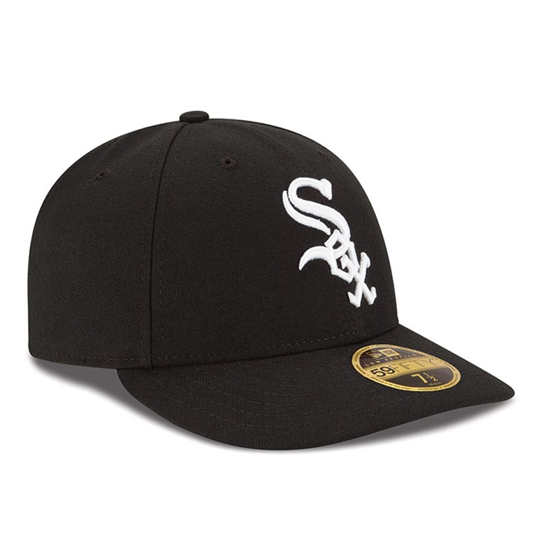 59fifty New Era Chicago Sox Authentic Colección Low Profile Negros | QV6475198