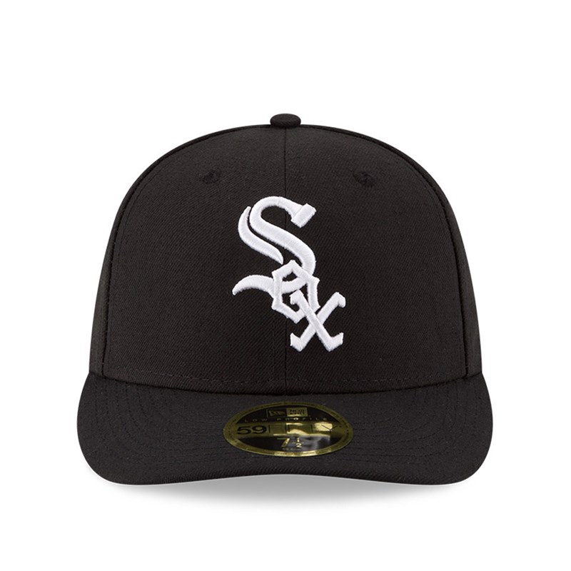 59fifty New Era Chicago Sox Authentic Colección Low Profile Negros | QV6475198