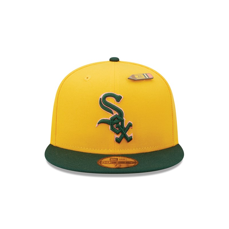 59fifty New Era Chicago Sox Back To School Fitted Gorras Amarillos | XV2843109