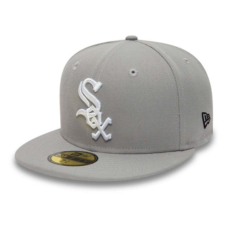 59fifty New Era Chicago Sox Basics Fitted Gorras Grises | AX2753964