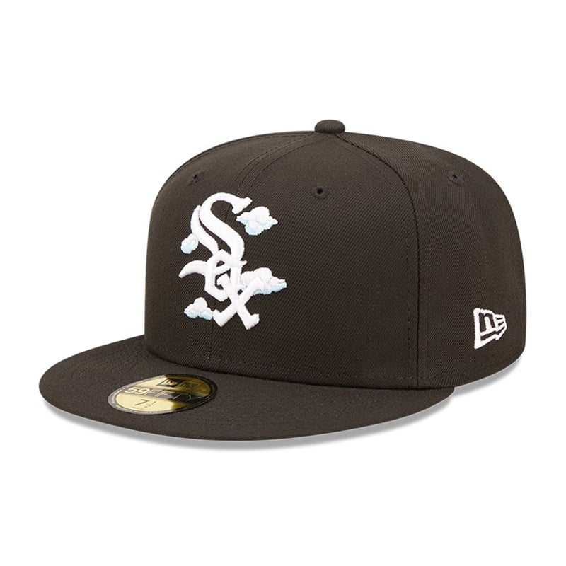 59fifty New Era Chicago Sox Comic Cloud Fitted Gorras Negros | OI0856349