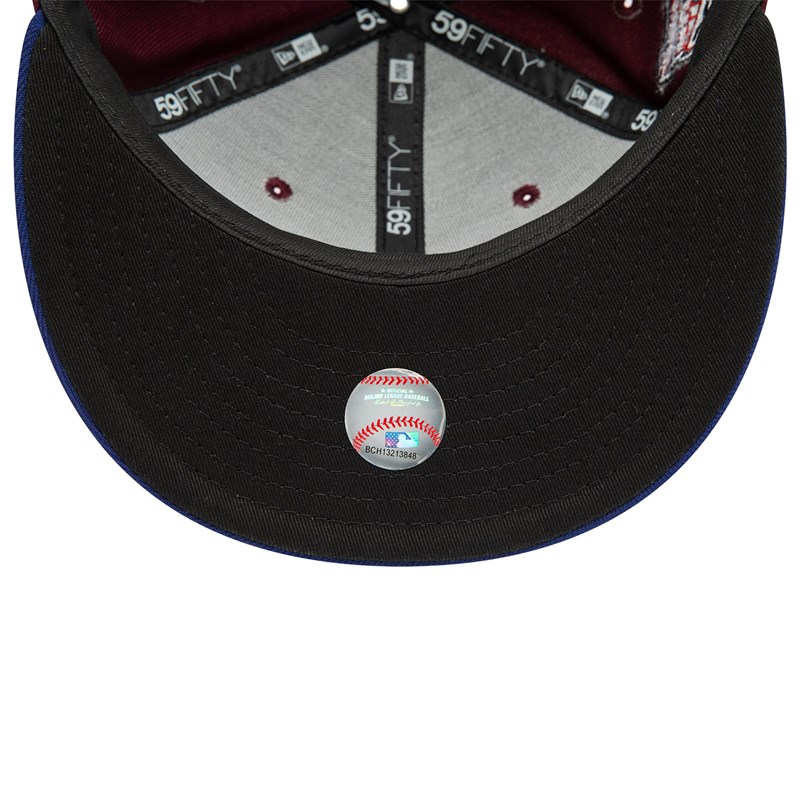 59fifty New Era Chicago Sox Fall Colours Contrast Visor Fitted Gorras Rojos | CN5249810