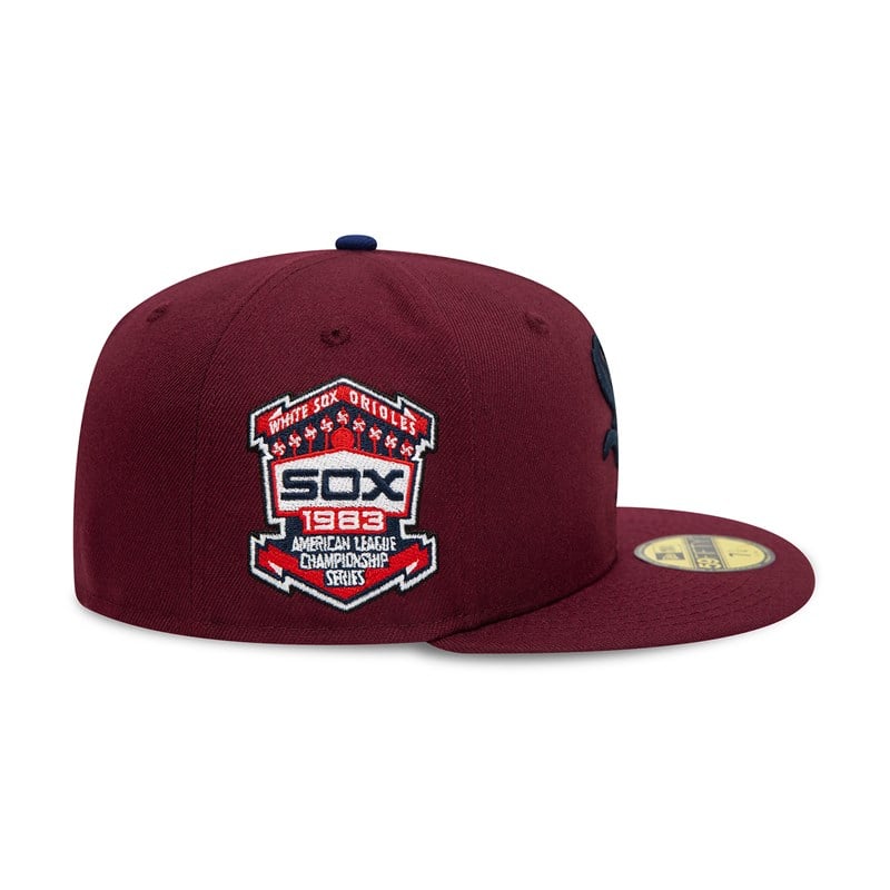 59fifty New Era Chicago Sox Fall Colours Fitted Gorras Rojos | NH9324680