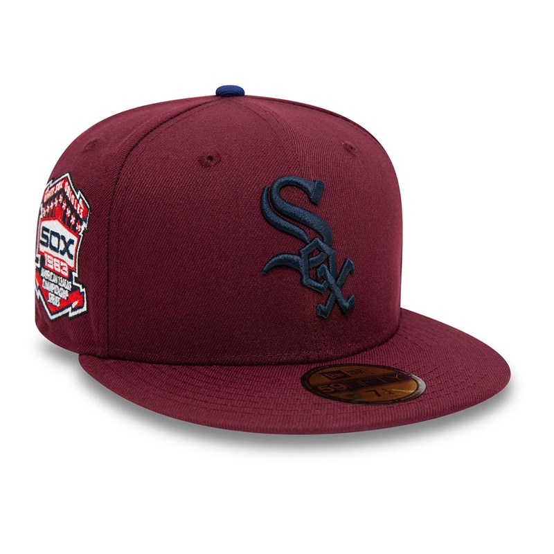 59fifty New Era Chicago Sox Fall Colours Fitted Gorras Rojos | NH9324680