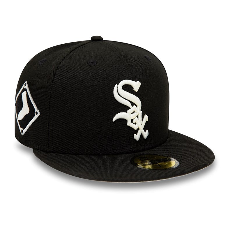 59fifty New Era Chicago Sox Glow In The Fitted Gorras Negros | WQ0763128