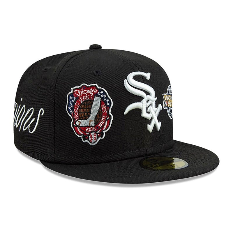 59fifty New Era Chicago Sox Historic Champs Fitted Gorras Negros | UB6139805