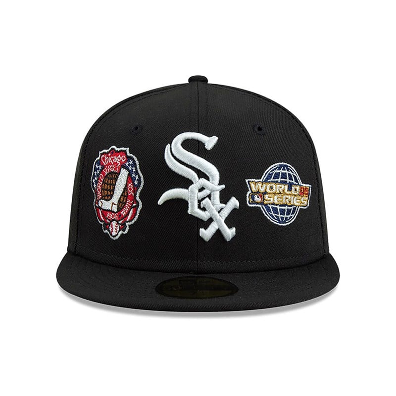 59fifty New Era Chicago Sox Historic Champs Fitted Gorras Negros | UB6139805