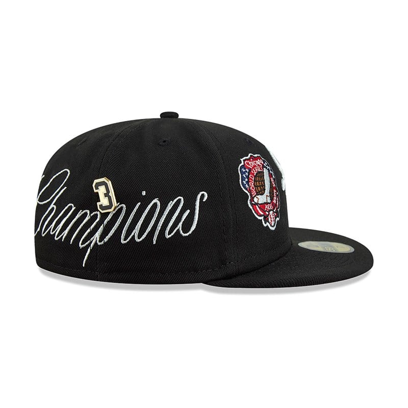 59fifty New Era Chicago Sox Historic Champs Fitted Gorras Negros | UB6139805