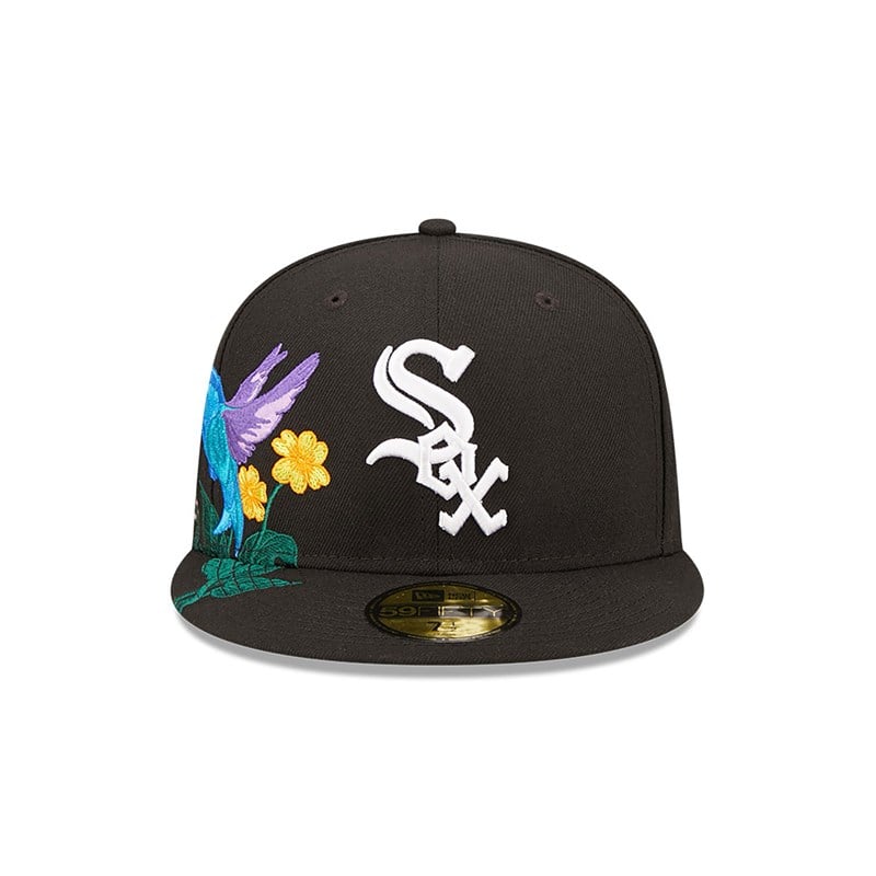 59fifty New Era Chicago Sox MLB Blooming Fitted Gorras Negros | ED8024371