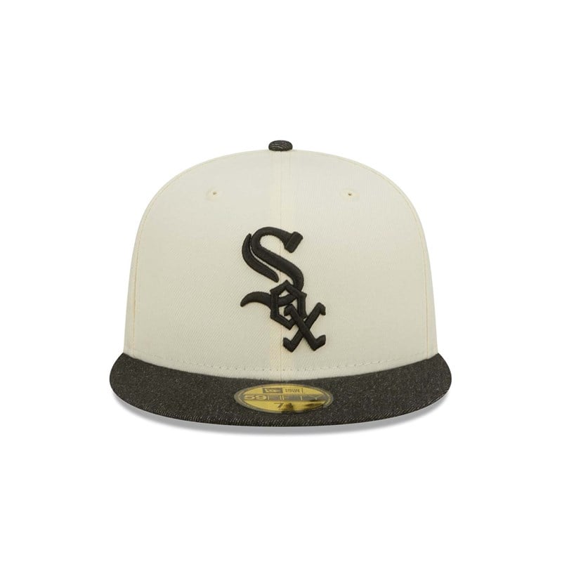 59fifty New Era Chicago Sox MLB Chrome Fitted Gorras Blancos | BM7294568