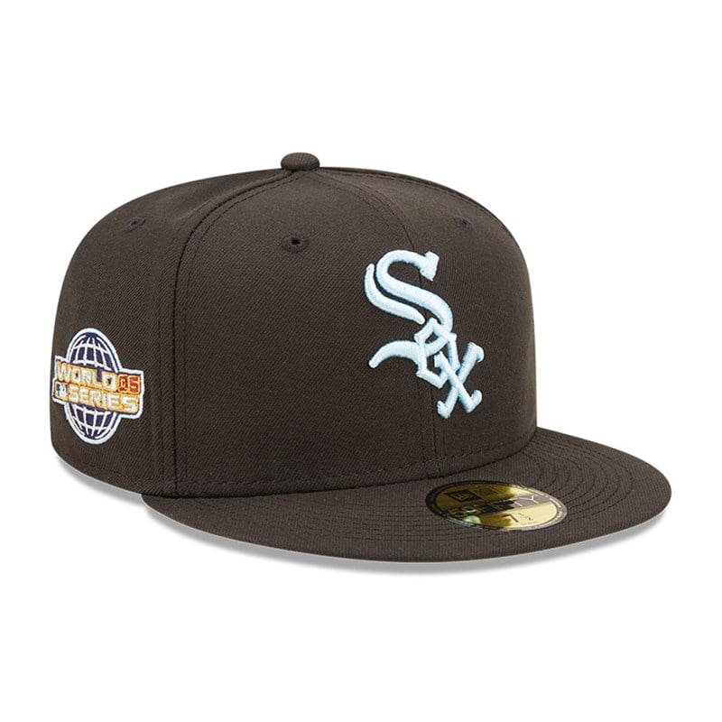 59fifty New Era Chicago Sox MLB Cloud Fitted Gorras Negros | VI8931204