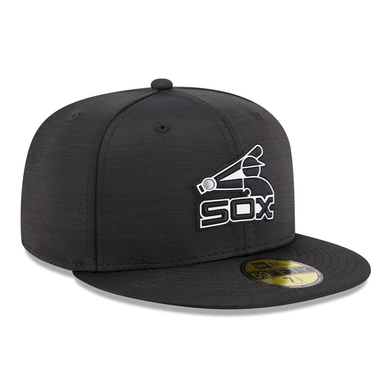 59fifty New Era Chicago Sox MLB Clubhouse Fitted Gorras Negros | TQ3517498