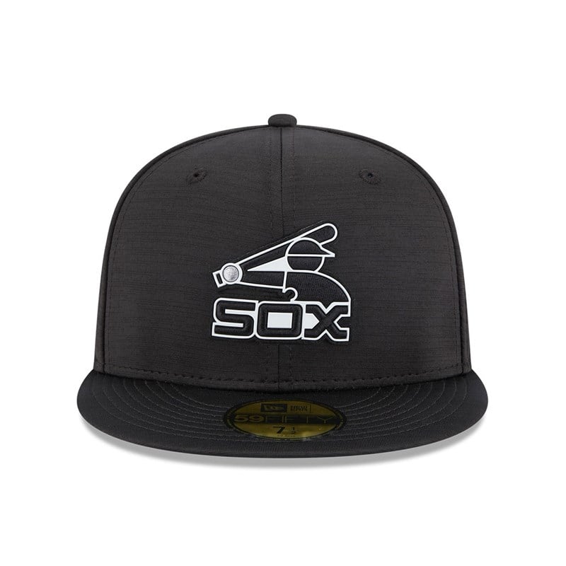 59fifty New Era Chicago Sox MLB Clubhouse Fitted Gorras Negros | TQ3517498