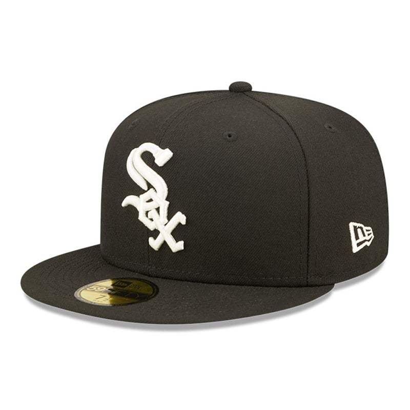 59fifty New Era Chicago Sox MLB Pop Sweat Fitted Gorras Negros | UM8659713