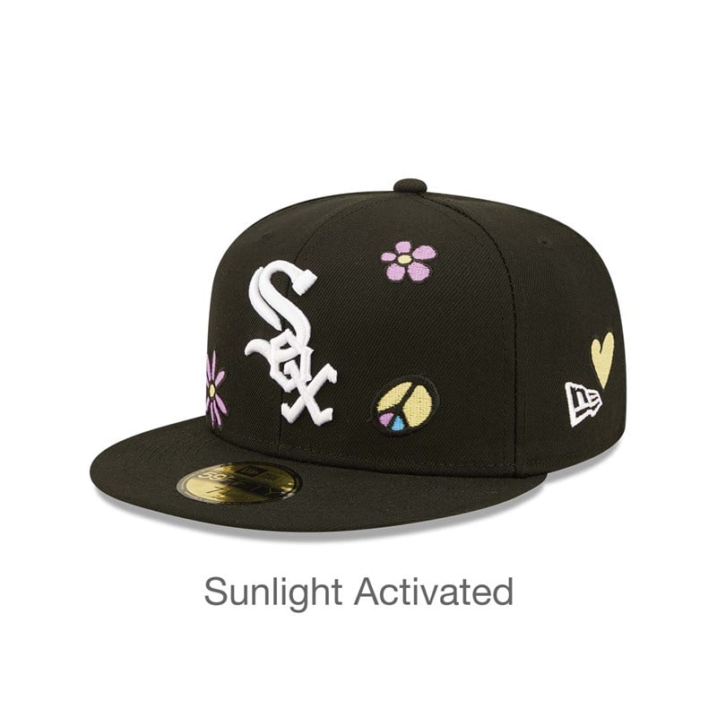 59fifty New Era Chicago Sox MLB Sunlight Pop Gorras Negros | XC3795184