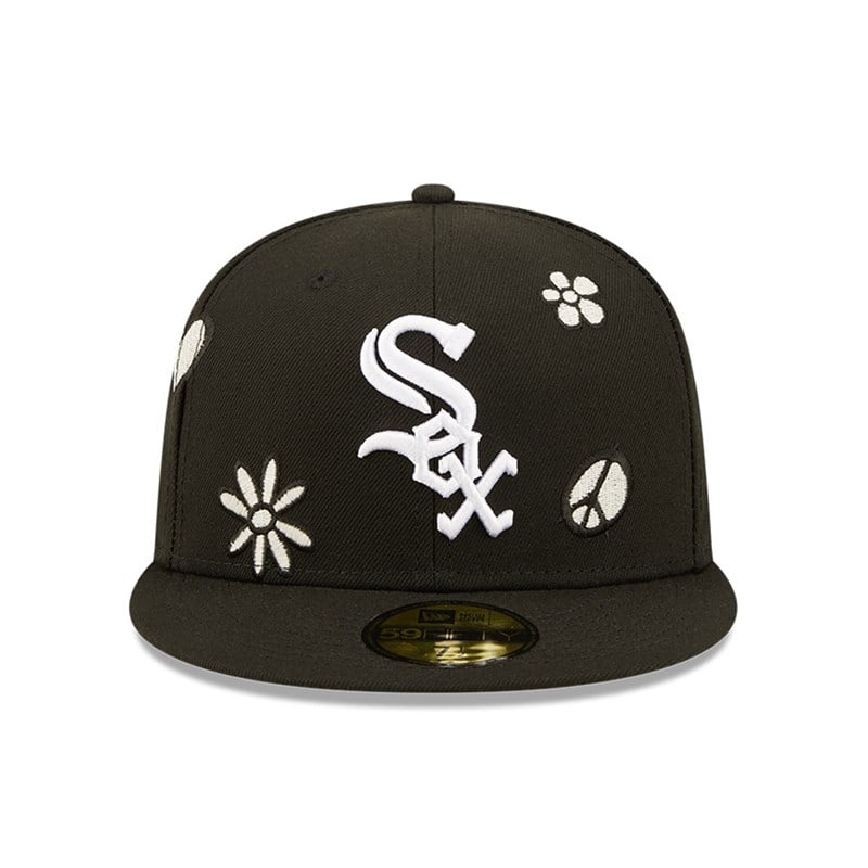 59fifty New Era Chicago Sox MLB Sunlight Pop Gorras Negros | XC3795184