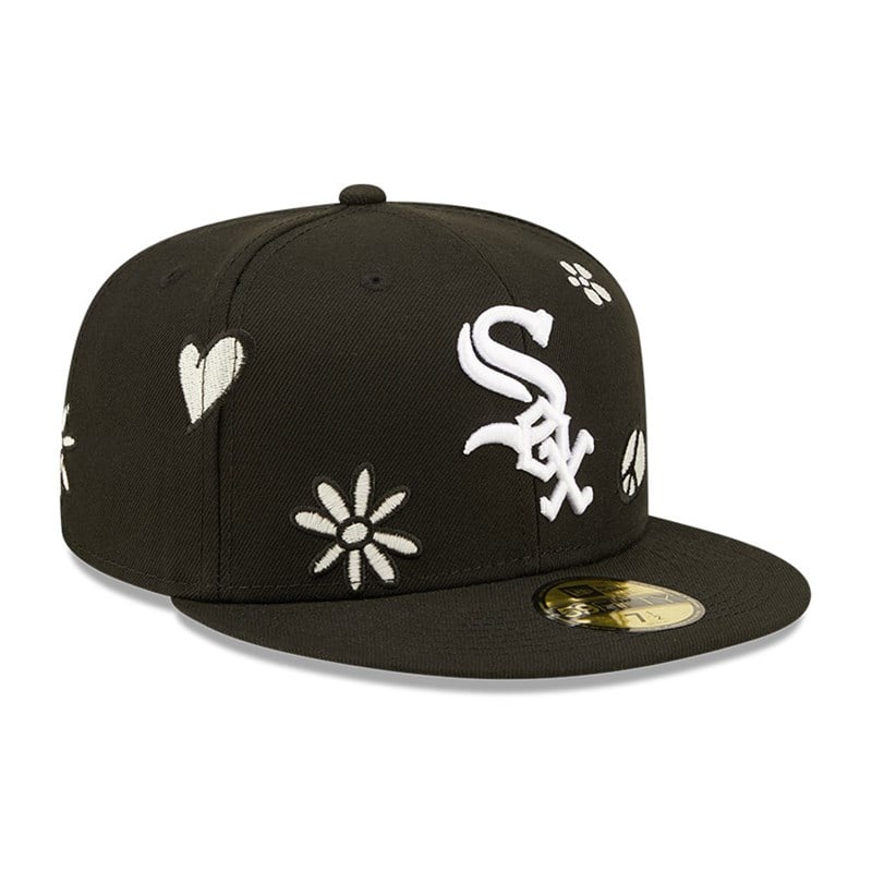 59fifty New Era Chicago Sox MLB Sunlight Pop Gorras Negros | XC3795184