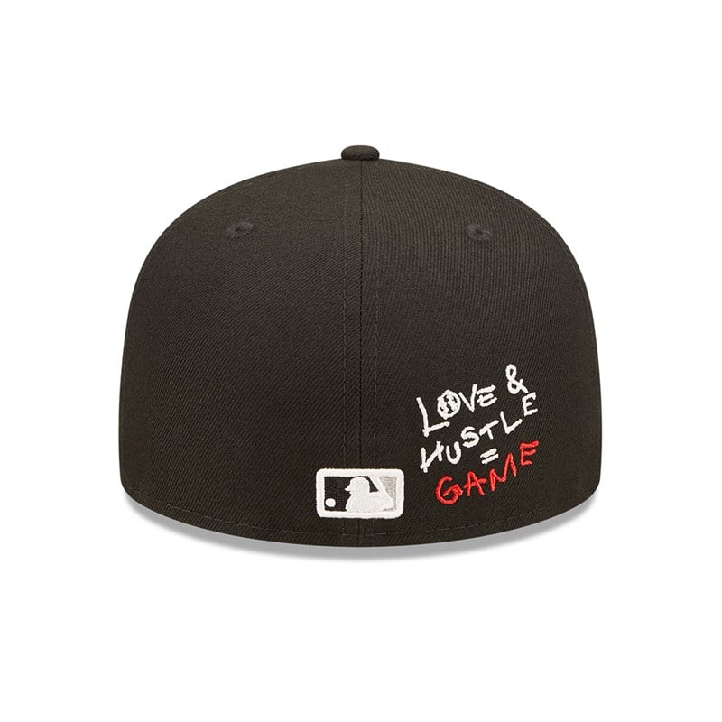 59fifty New Era Chicago Sox MLB Team Heart Fitted Gorras Negros | MH5309647