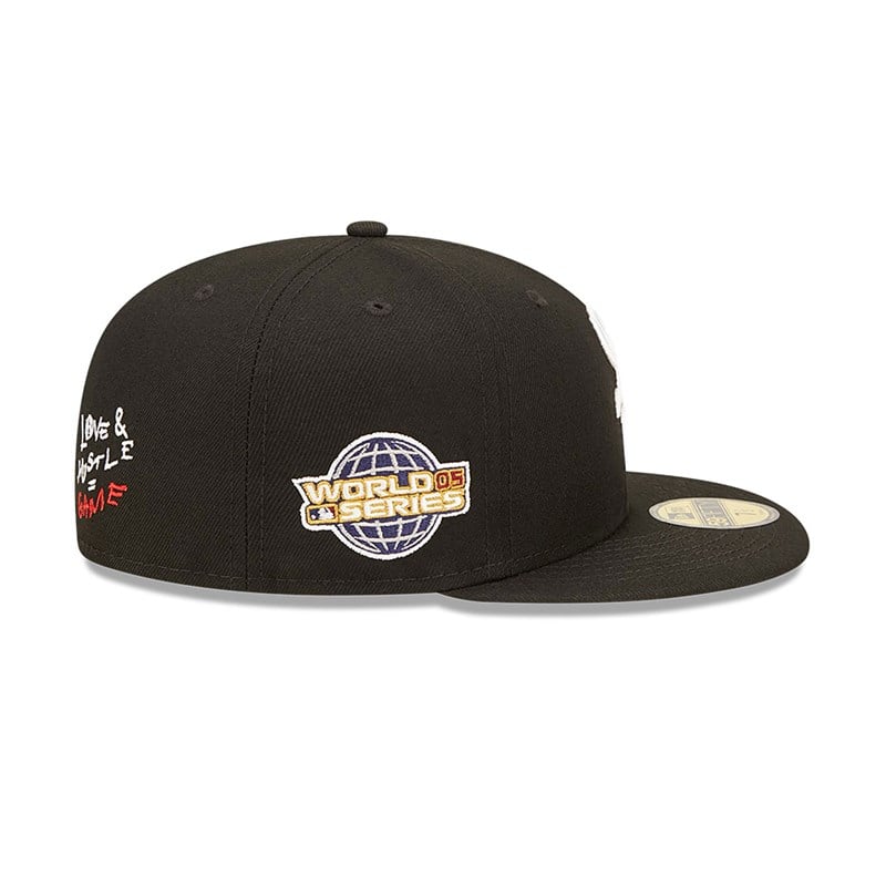 59fifty New Era Chicago Sox MLB Team Heart Fitted Gorras Negros | MH5309647