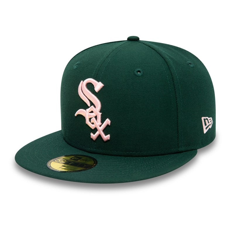 59fifty New Era Chicago Sox MLB World Series Gorras Verdes | IY3691084