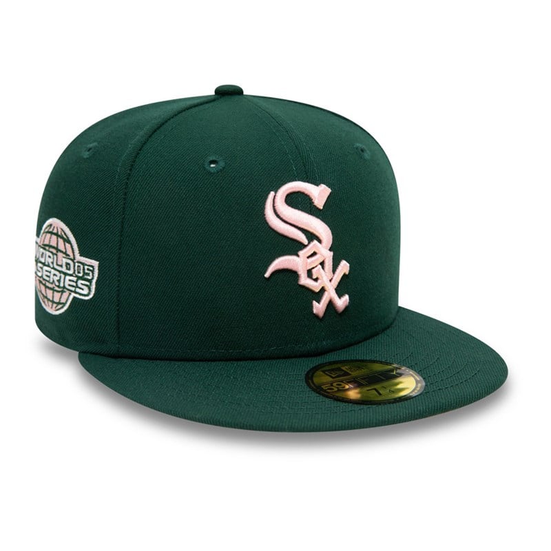 59fifty New Era Chicago Sox MLB World Series Gorras Verdes | IY3691084