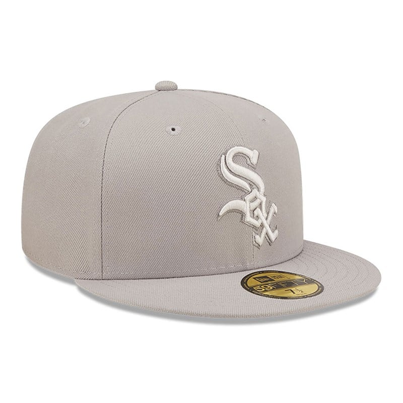 59fifty New Era Chicago Sox Monocamo Fitted Gorras Grises | JN4631029