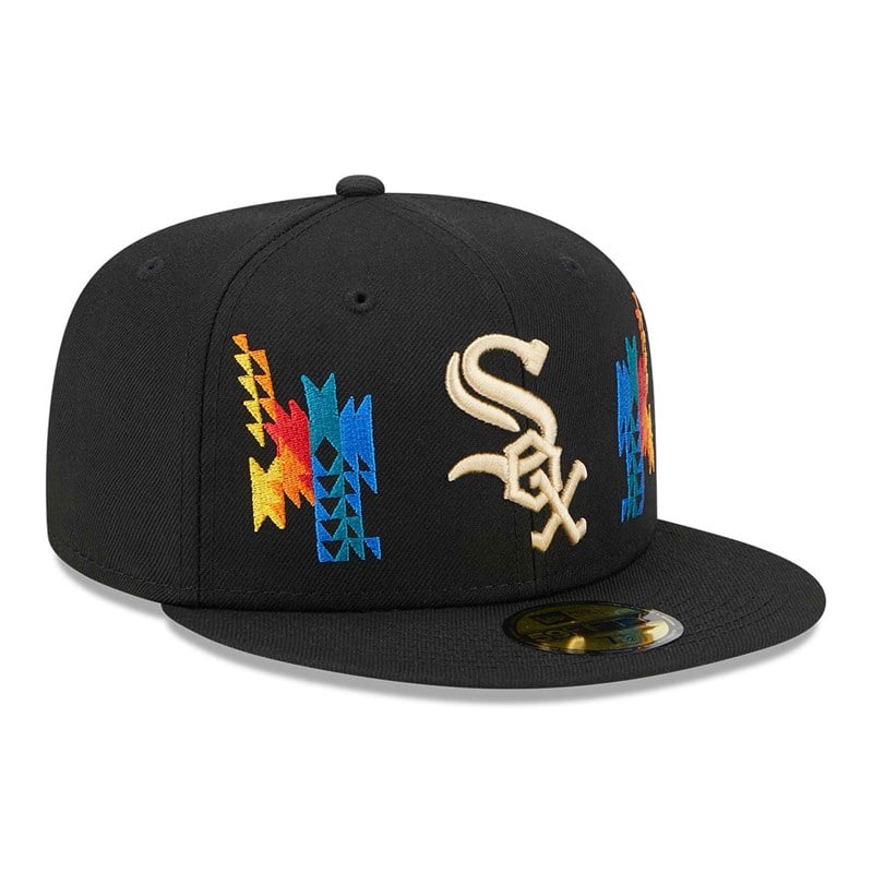 59fifty New Era Chicago Sox Southwestern Fitted Gorras Negros | GO0394218