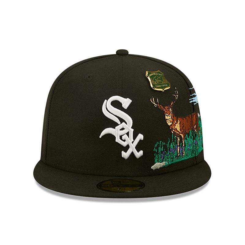 59fifty New Era Chicago Sox State Park Fitted Gorras Negros | ZT9724135