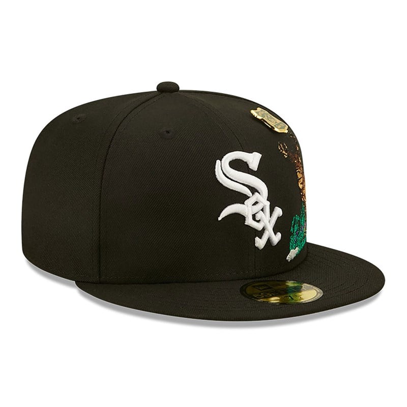 59fifty New Era Chicago Sox State Park Fitted Gorras Negros | ZT9724135