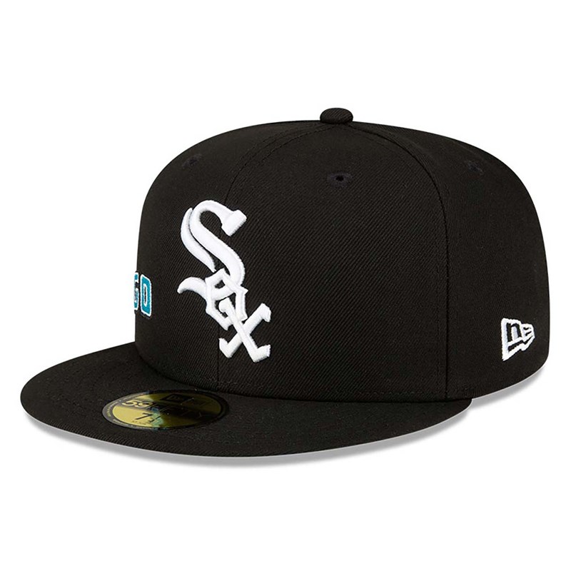 59fifty New Era Chicago Sox Stateview Fitted Gorras Negros | YS5673814