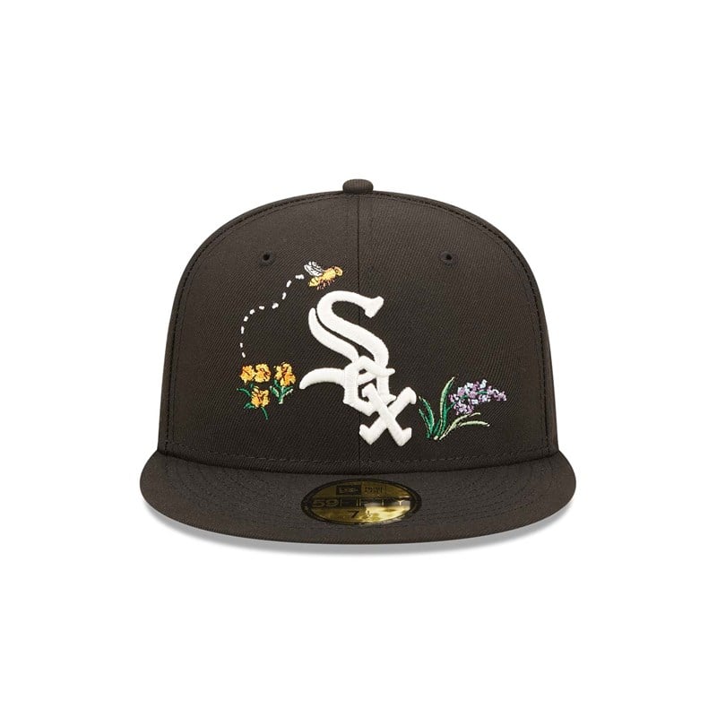 59fifty New Era Chicago Sox Watercolour Floral Gorras Negros | YE4163879