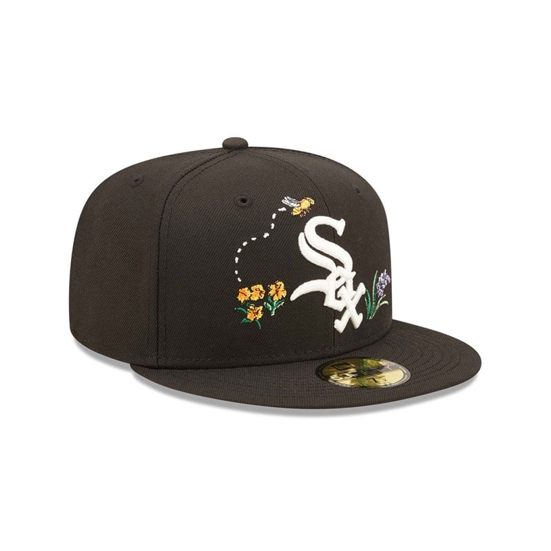 59fifty New Era Chicago Sox Watercolour Floral Gorras Negros | YE4163879