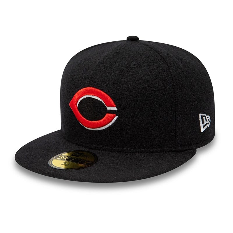 59fifty New Era Cincinnati Reds Anniversary Fitted Gorras Negros | XR9384605