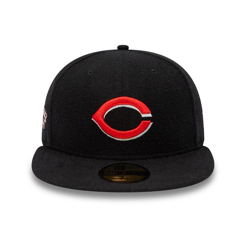 59fifty New Era Cincinnati Reds Anniversary Fitted Gorras Negros | XR9384605