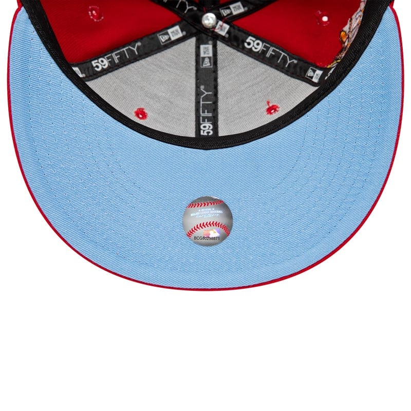 59fifty New Era Cincinnati Reds Groovy Fitted Gorras Rojos | AK3862097