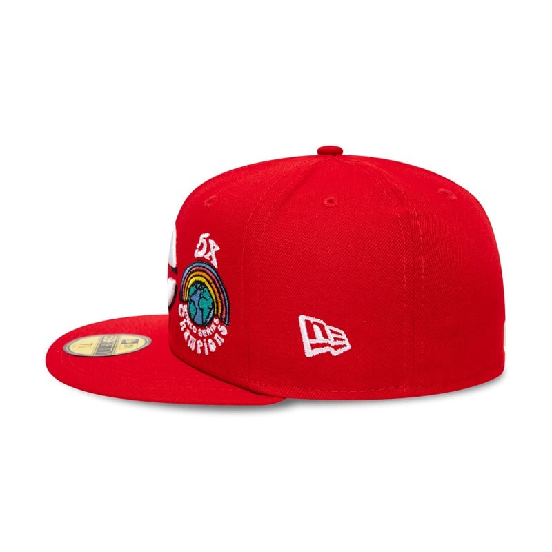 59fifty New Era Cincinnati Reds Groovy Fitted Gorras Rojos | AK3862097