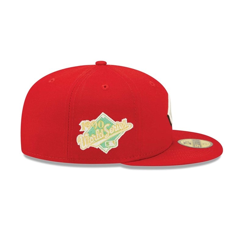 59fifty New Era Cincinnati Reds Pop Fitted Gorras Rojos | VY1096274