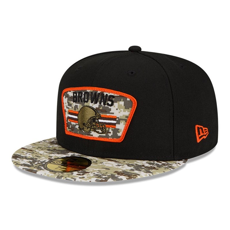 59fifty New Era Cleveland Browns NFL Salute To Service Gorras Negros | EP0452973