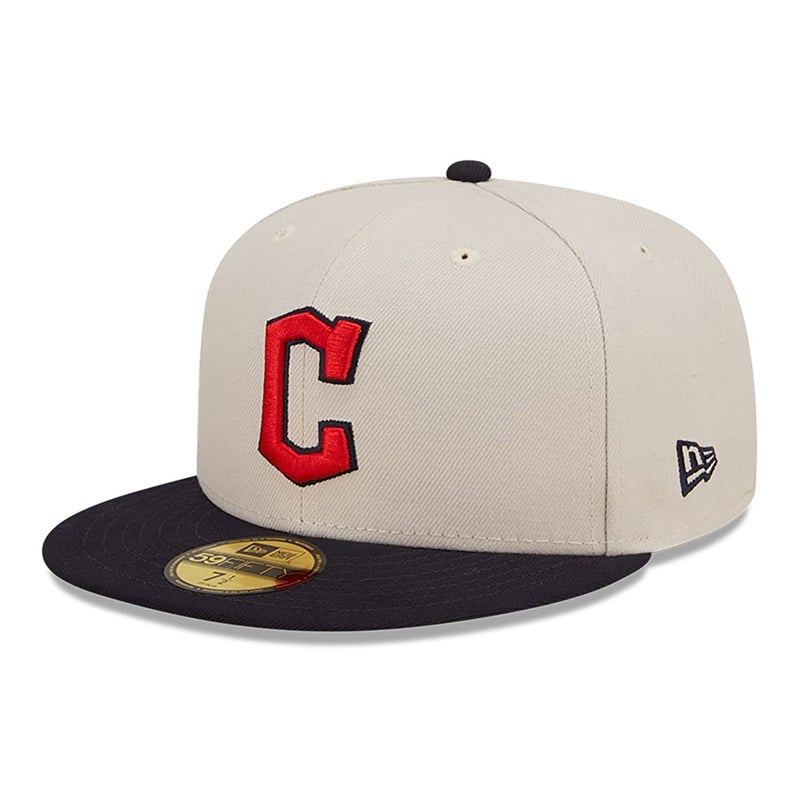 59fifty New Era Cleveland Guardians Fall Classic Fitted Gorras Blancos | JO7165498