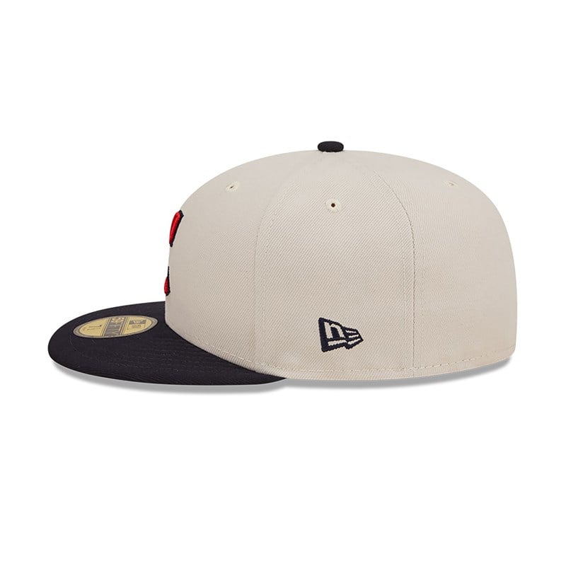 59fifty New Era Cleveland Guardians Fall Classic Fitted Gorras Blancos | JO7165498