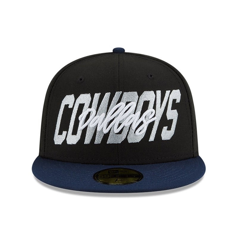 59fifty New Era Dallas Cowboys NFL Draft Fitted Gorras Negros | NJ5248130