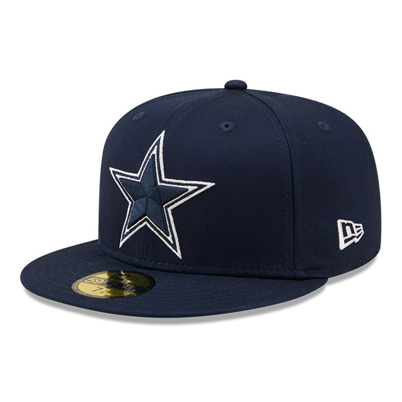 59fifty New Era Dallas Cowboys Side Patch Fitted Gorras Azules | TB1269470