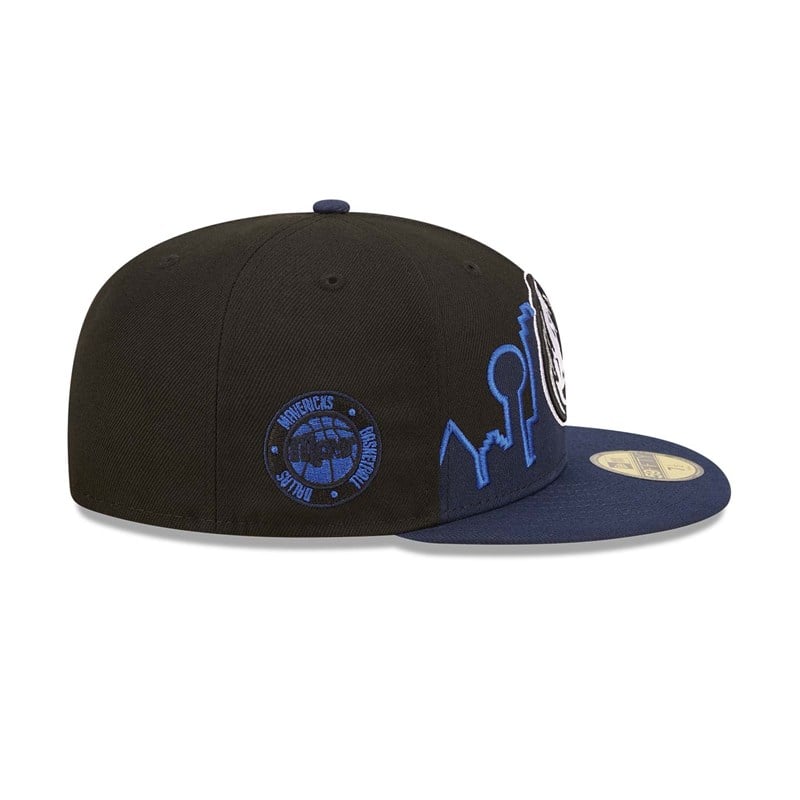 59fifty New Era Dallas Mavericks NBA 2022 Fitted Gorras Negros | JH4503987