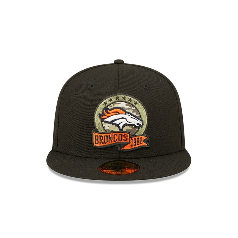 59fifty New Era Denver Broncos NFL Salute To Service Fitted Gorras Negros | DR6498153