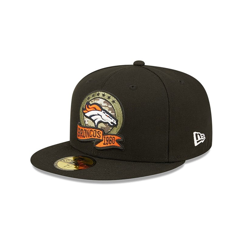 59fifty New Era Denver Broncos NFL Salute To Service Fitted Gorras Negros | DR6498153