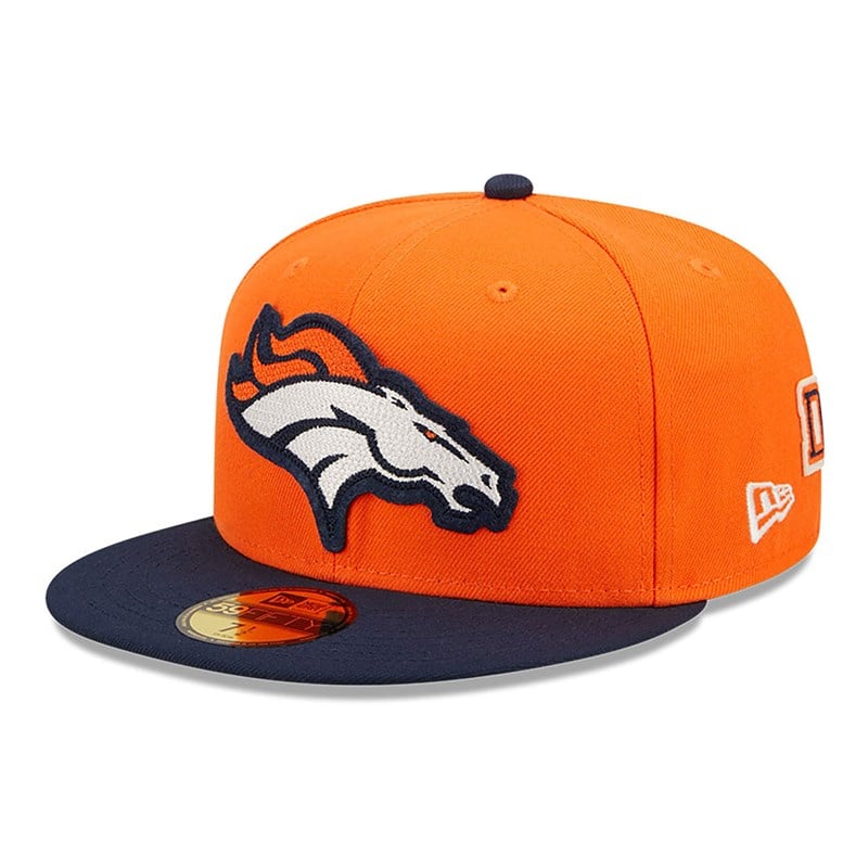 59fifty New Era Denver Broncos Ne Letterman Fitted Gorras Naranjas | GH9401632