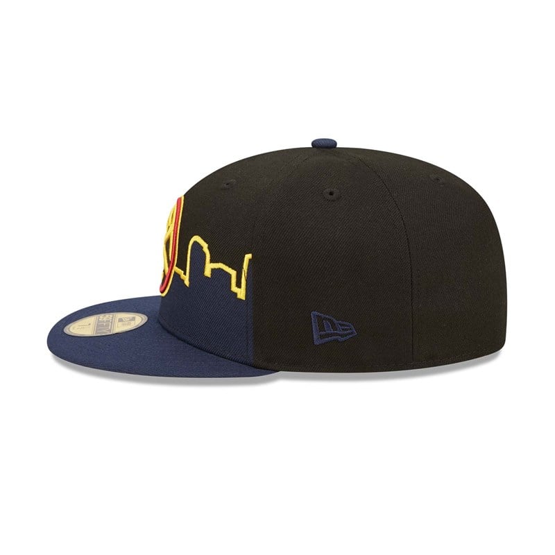 59fifty New Era Denver Nuggets NBA Tip Off 2022 Fitted Gorras Negros | NG8206351